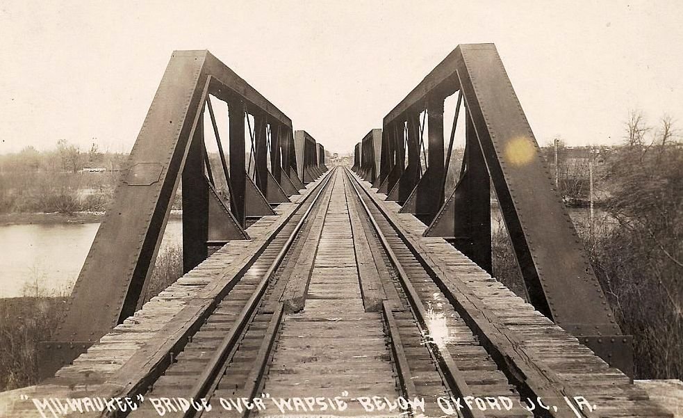 Postcard of Bridge #H-204; likely where the truss spans were reused from